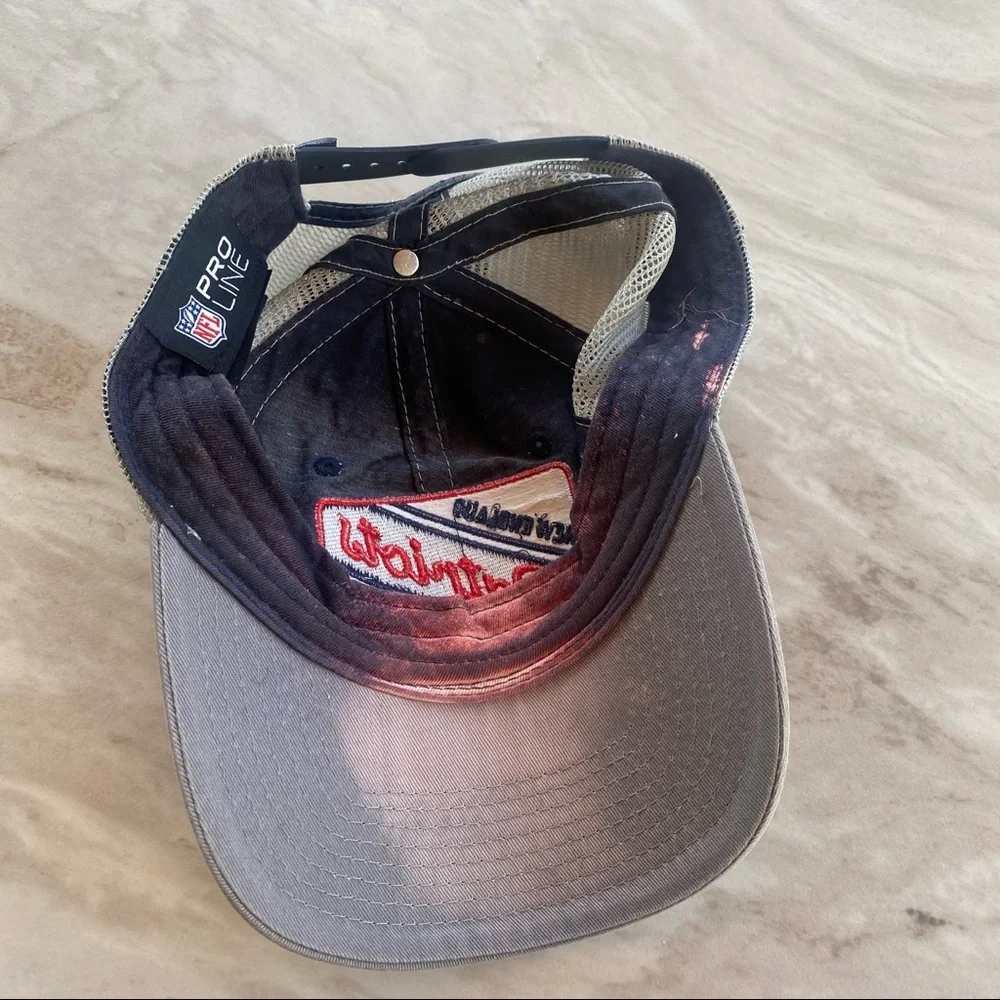NFL New England Patriots Bleach Splatter Dad Hat